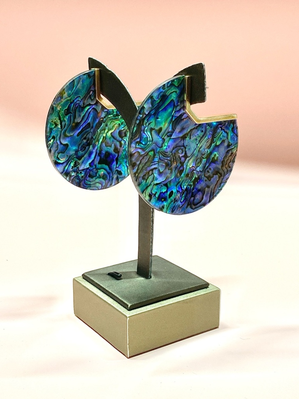 NWOT Abalone Shell Disc Hoop Earrings - Kendra Scott